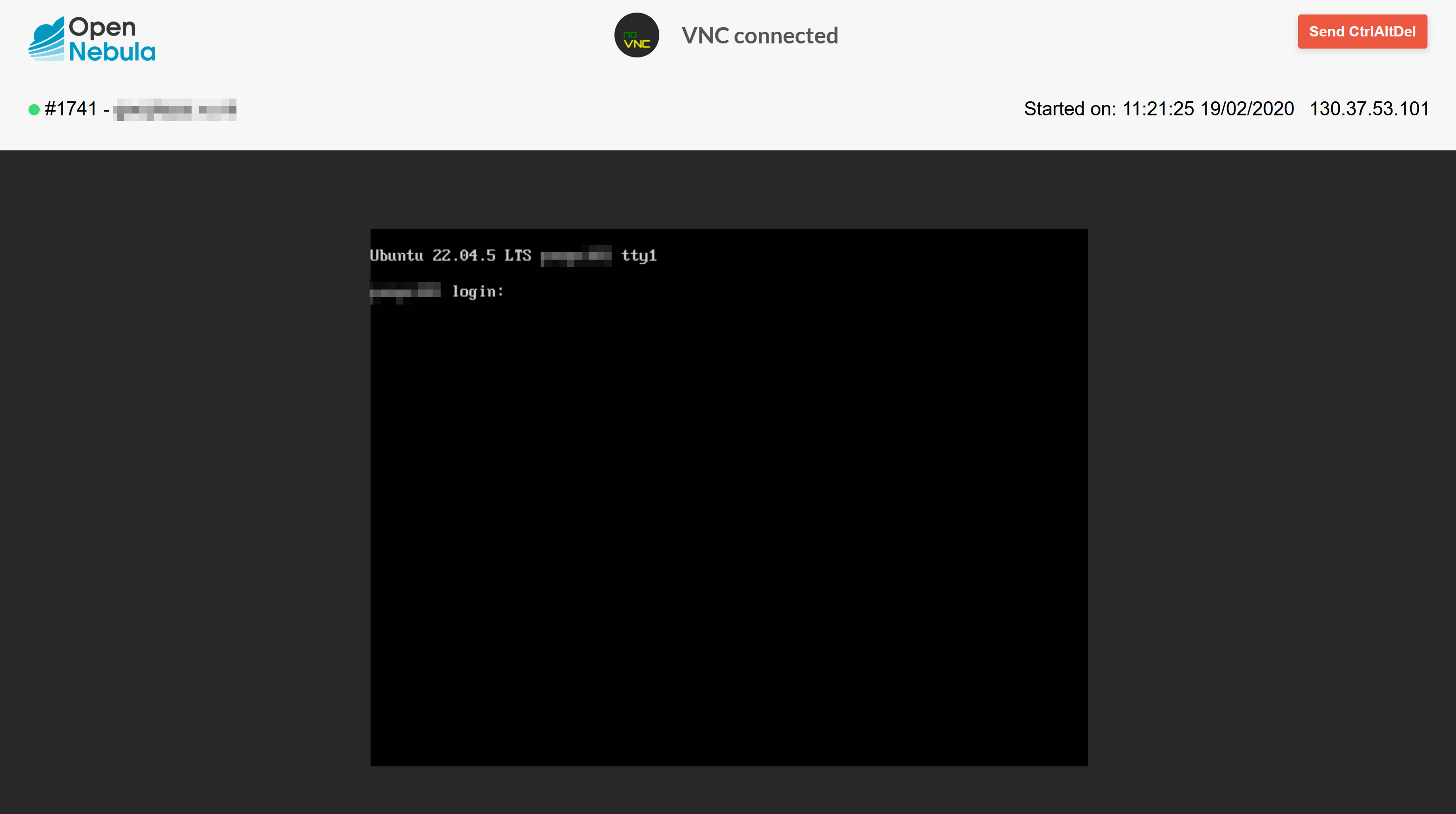 Server console